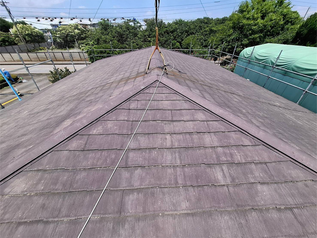 屋根塗装工事 before