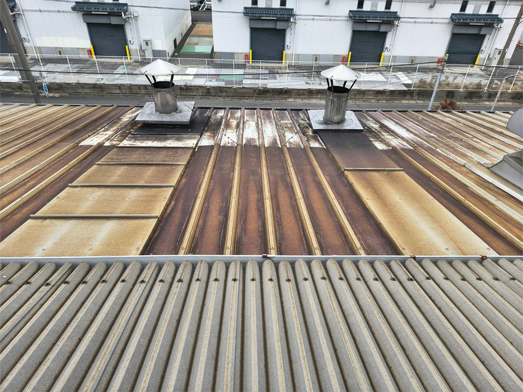 屋根改修工事 before